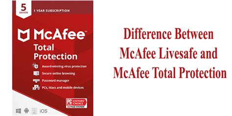 difference between total protection and livesafe|Difference Between McAfee LiveSafe and Total Protection.